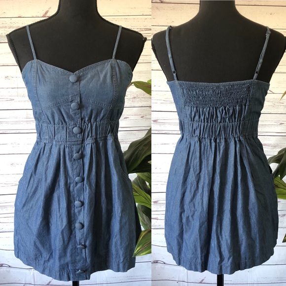 Forever 21 Dresses & Skirts - FOREVER 21 • Chambray Denim Dress with Pockets